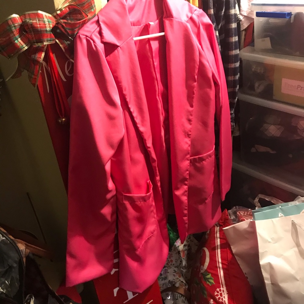New bright pink jacket 🌸🌸🌸🌸🌸🌸🌸🌸